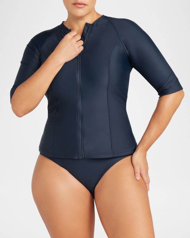 Hues Seurat Rashguard Swim Top